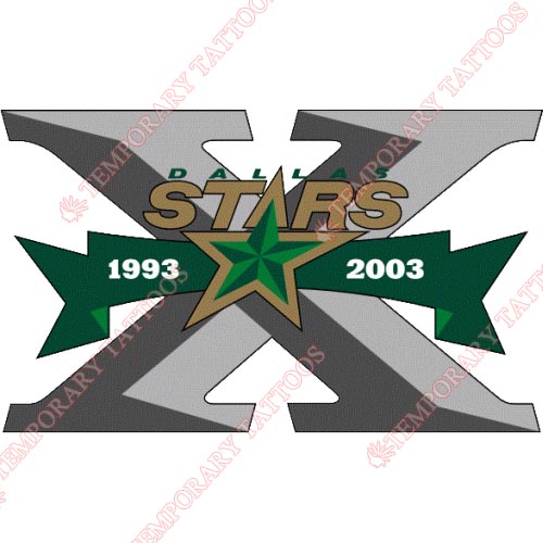Dallas Stars Customize Temporary Tattoos Stickers NO.135